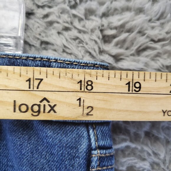 Seven7 Jeans Womens Size 14 Blue Slim Straight Stretch Denim Classic - Picture 4 of 11